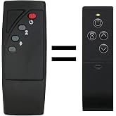 Replacement Remote Control Compatible for Twin Star Duraflame Electric Fireplace Stove Heater Infrared Remote Controller 91HM100-01 91HM100-02 9HM1000 9HM1000-C240 9HM1000-C240-V