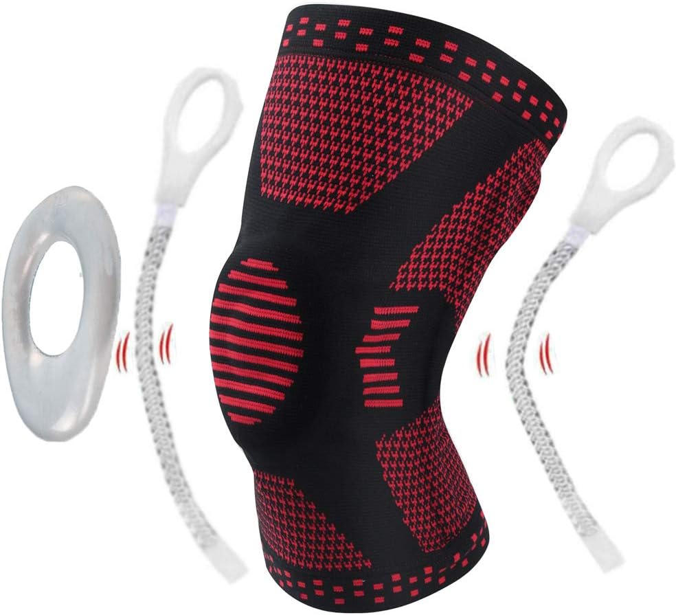 Lantop Knee Brace with Side Stabilizers Best Knee Compression Sleeve