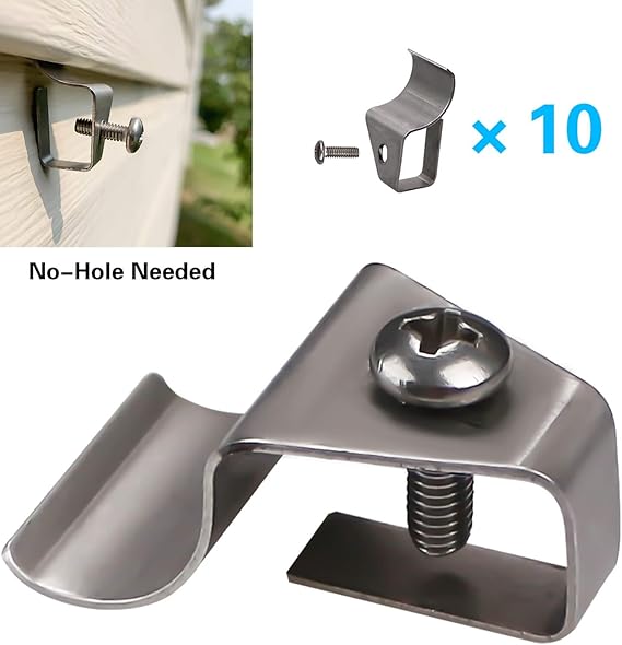 Address Plaques Hanger for Vinyl Siding, NoHole Needed Outdoor House