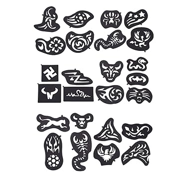 Sibina Luxuriant 25 Pcs Box Hair Tattoo Models Template Hair