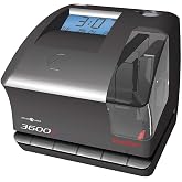 Pyramid Time Systems - 3600SS Dual Function Time Clock and Document Stamp | With SmartSite LED Alignment and Tri-View Window, Includes 25 Time Cards, Ribbon, 2 Security Keys