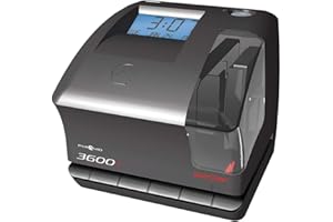 Pyramid Time Systems - 3600SS Dual Function Employee Time Clock and Document Stamp with SmartSite LED Alignment and Tri-View Window - Includes 25 Time Cards, Ribbon, 2 Security Keys