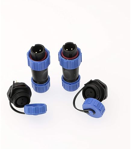 Connecteur Push-Pull 7 Broches 0B EGG - Prise Femelle Métallique Pour Montage Panneau