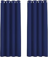 Aspire Homeware Blackout Curtains 66x90 Eyelet Navy 2 Panels Thermal view 2