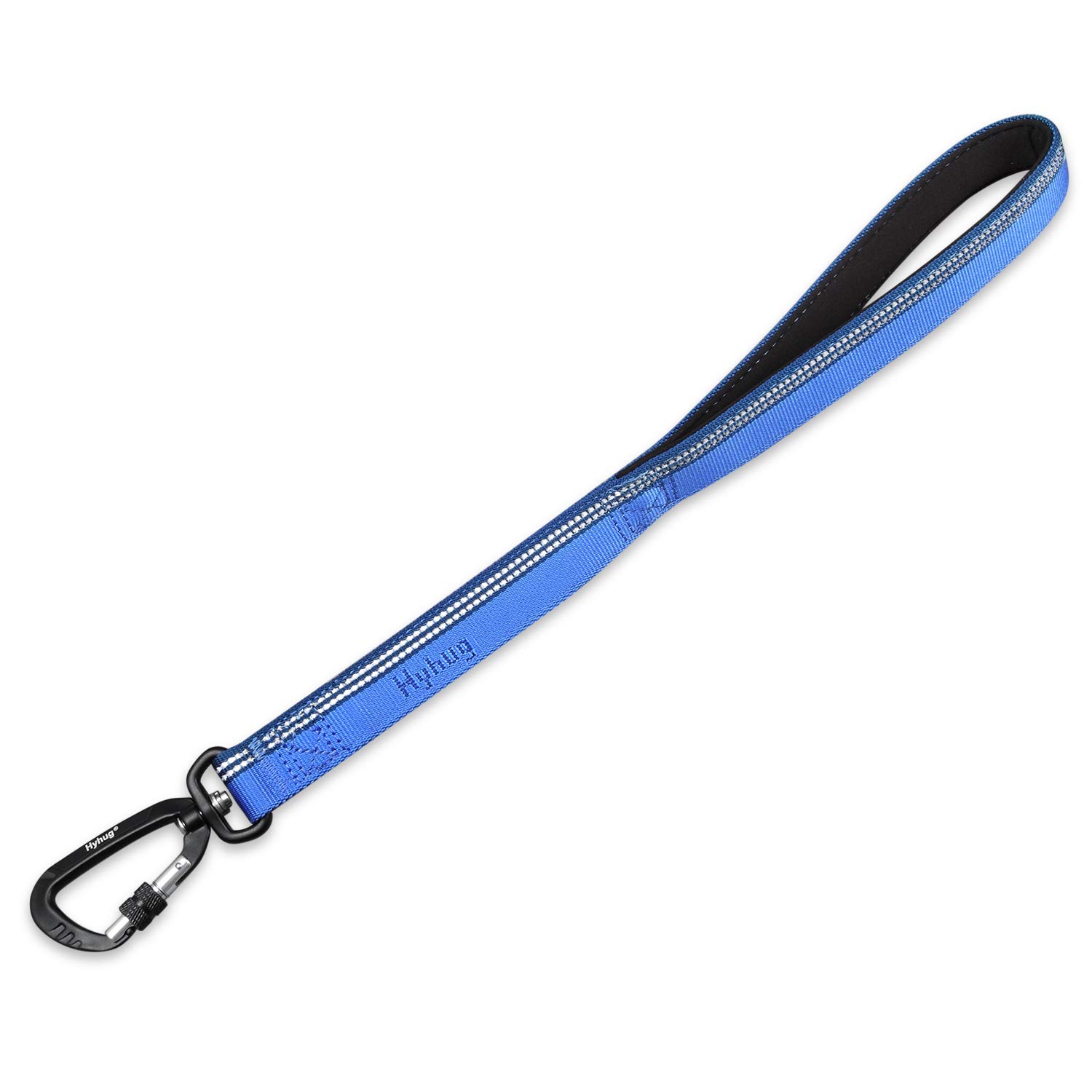 Hyhug Design Strong 3M Reflective Strip Double Color Nylon Weave Webbing Dog Lead, Comfy Adjustable Length Safety Leash, Durable Soft Breathable, Safe Night Walk (18 inch, Classic Blue) โ image 1