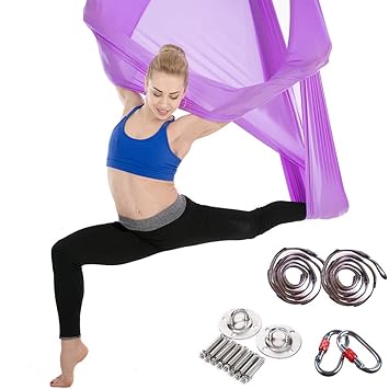 MY-COSE Flying Aerial Yoga Swing, Hamaca de Yoga aérea de ...