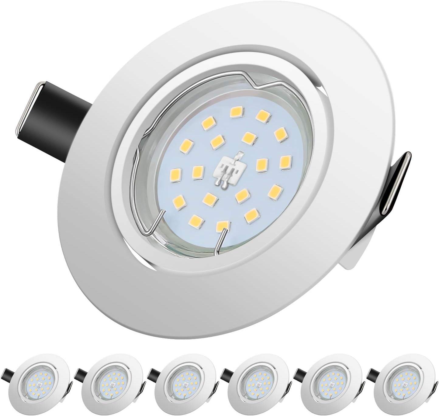 LED Recessed Ceiling Lights Spotlights 5W Downlights Equivalent 60W Natural White 4500K 600LM 6 Pack