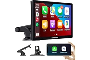 Seventour Wireless Apple Carplay Car Stereo,Portable 9'' Touch Screen Android Auto Car Play for Cars,Drive Mate Carplay Navigation with Mirror Link/Siri/FM/Bluetooth