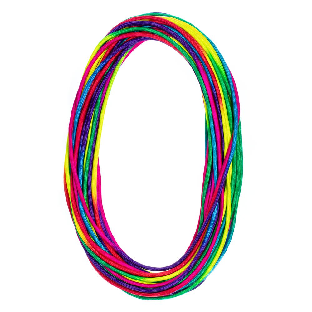 PARACORD PLANET 50 Feet Cord Tie Type III 7 Strand 550 Paracord Rainbow Dye