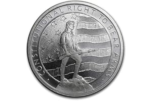 GSM 1 Troy Oz .999 Fine Silver Second Amendment Right to Bear Arms Round