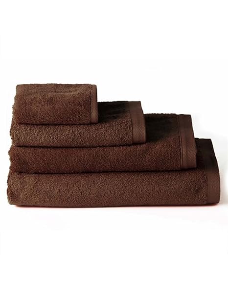 Toallas color chocolate | Toallas de baño y de playa de calidad