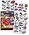 Savvi Race Car Tattoos (50 Temporary Tattoos)