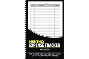 Expense Tracker Notebook: Daily Spending Tracker Organizer Log Book, Budget Planner, and Money Management Ledger For Personal