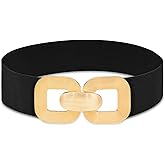 BAOKELAN Wide Elastic Belts for Women Stretchy Cinch Waist Belt for Dresses