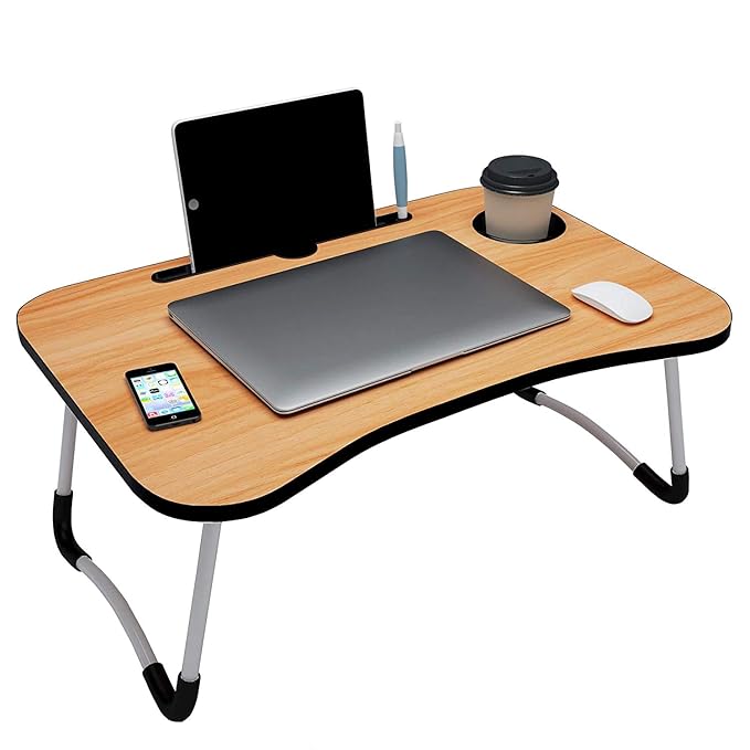 Laptop Table Foldable Bed Study Table Portable Multifunction Laptop Table Lapdesk for Children