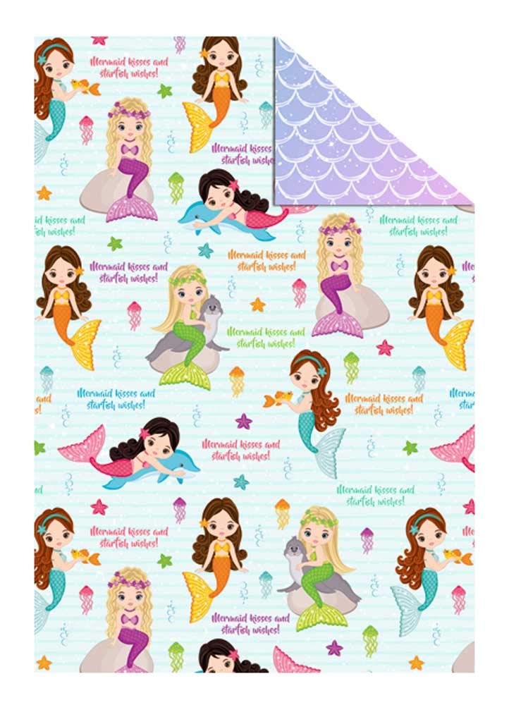 Ursus 11474601 Kids Photo Card 10 Sheets 300 g/m² DIN A4 Fresh Cellulose Printed on Both Sides with Beautiful Mermaid Motif Colourful