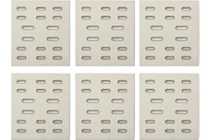 Hongso 8" x 7.25" Replacement Ceramic Radiant Flame Tamer, Heat Plate for Bakers and Chefs, SAMS & Turbo, Fiesta, Grand Hall Y0005XC, Member's Mark Gas Grill Models, 6-Pk