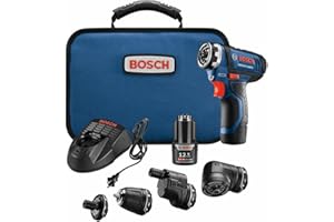 Bosch GSR12V-140FCB22 Cordless Electric Screwdriver 12V Kit - 5-In-1 Multi-Head Power Drill Set