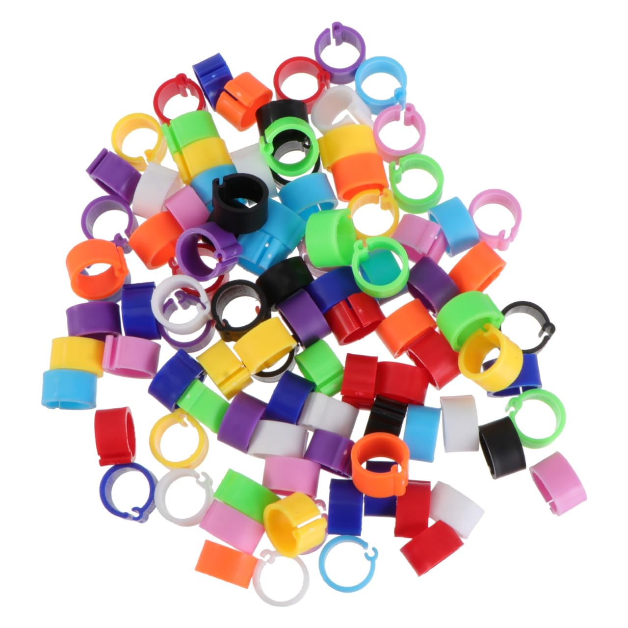 OFFSCH Pack of 100 Bird Ring Rings Pigeons Bird Toy Pigeon Foot Band s for Identifying s para Canarios 3 mm Foot s for s s Equipment Number