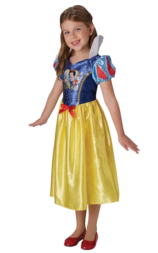 Rubie's Offizielles Disney Prinzessin Pailletten Schneewittchen Klassisches Kostüm für Kinder