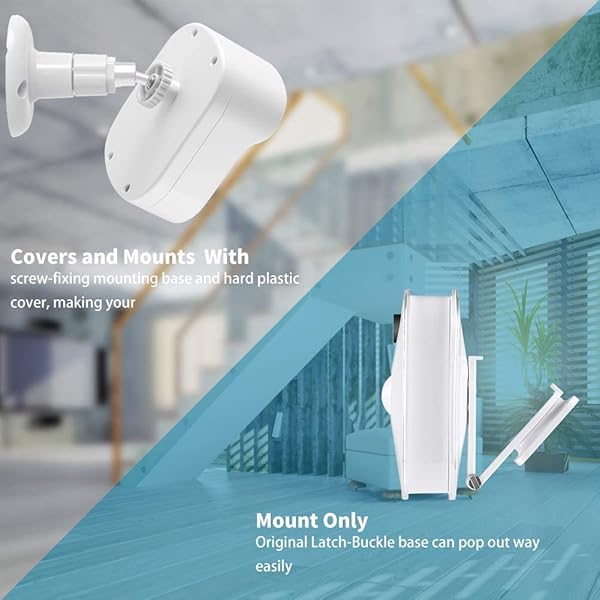 Blink Outdoor Halterung Verstellbare Wandhalterung mit Schutzhlle fr die Blink XT2XT Outdoor Indoor Sicherheitskamera System Wei 2 Pack