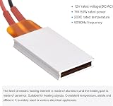 sourcing map PTC Heater Element 12V 7W-50W 200C Ceramic Thermostatic Consistent view 3