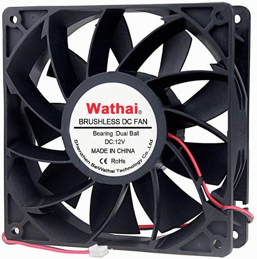 Amazon Wathai 140mm X 38mm 12V Dual Ball High Airflow 3000RPM DC 