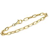 Ross-Simons Solid Paper Clip Link Bracelet