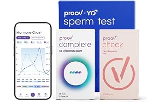 Proov - Hers & His Advanced Fertility Test for Couples - at-Home Hormone & Sperm Testing - Tracks Ovulation, Ovarian Reserve, Motile Sperm Count & Early Pregnancy - Non-Invasive