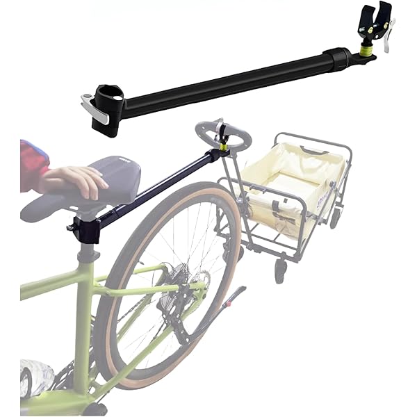 Bicycle Trailer Bike Trailer Hitch Connector, Bike Towing System