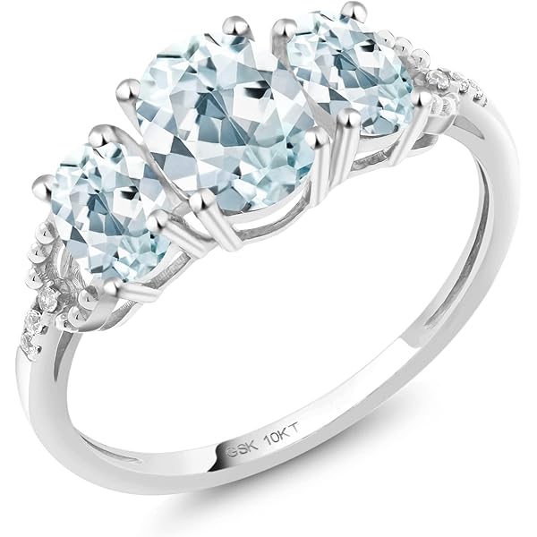 Dazzlingrock Collection Anillo De Cóctel De Moda De Diamantes Redondos Azules Y Blancos De 0.8 Quilates (ctw) 3/4 Qt, Oro Amarillo De 10 Quilates, Diamante Blanco. Oro Amarillo Diamante Azul Diamante
