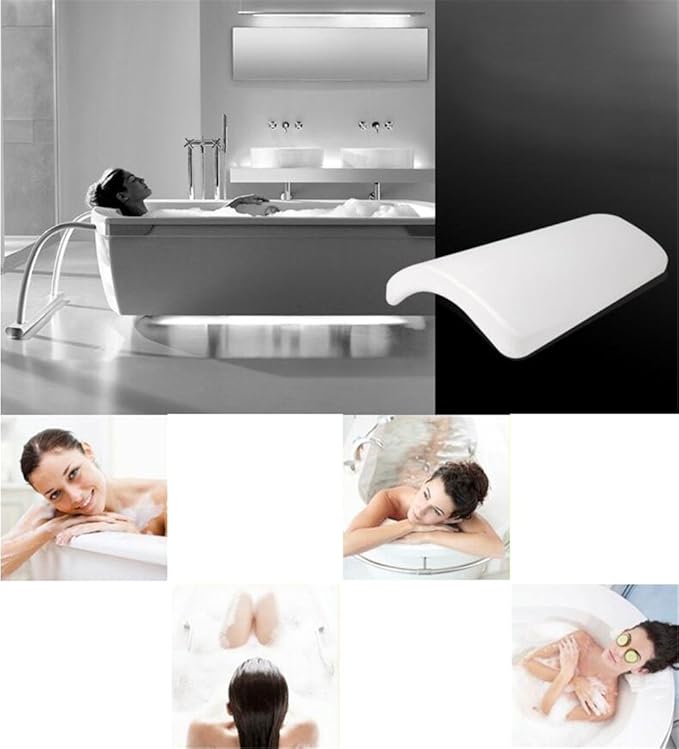 GFYWZZ Ergonomic Spa Bath Pillow, Bath Pillows with Suction