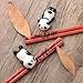 Cute Panda Chopsticks, MHKBD Chopsticks with Case Reusable Wooden Chopsticks with Cute Panda Holders Gift for Valentine's Day, Perfect for Panda Person