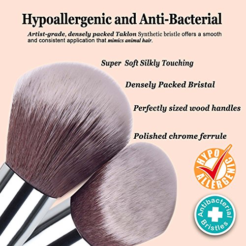 image for Makeup Brush Sets Professional - JAF 24 Cruelty Free Synthetic Makeup 