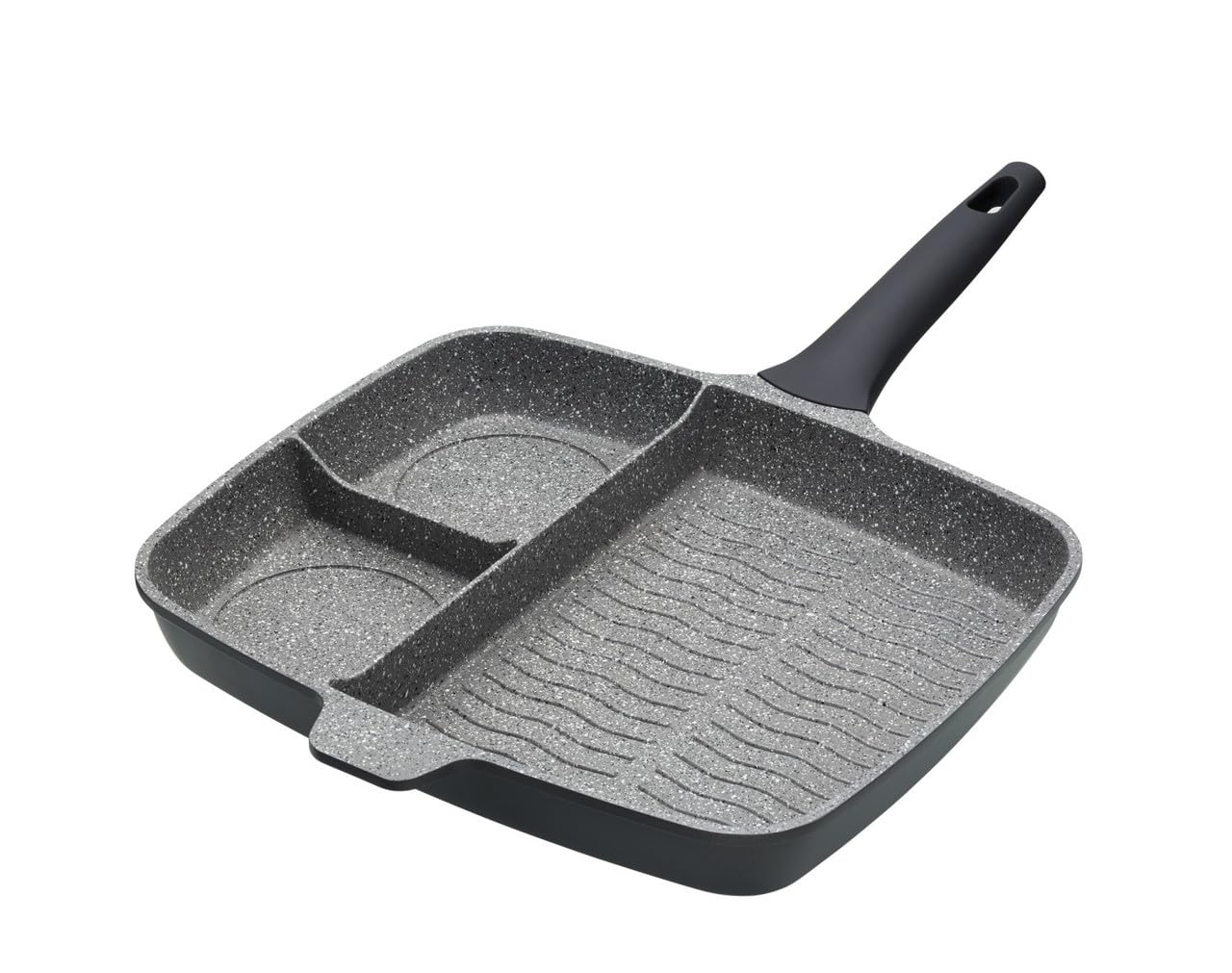 MasterClass Cast Aluminium Induction-Safe Non-Stick All-in-One Frying Pan, 32 cm (12.5"), Grey