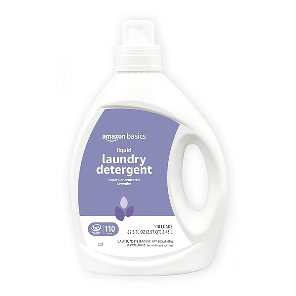 AMAZON BASICS CONCENTRATED LIQUID LAUNDRY DETERGENT, LAVENDER, 110...