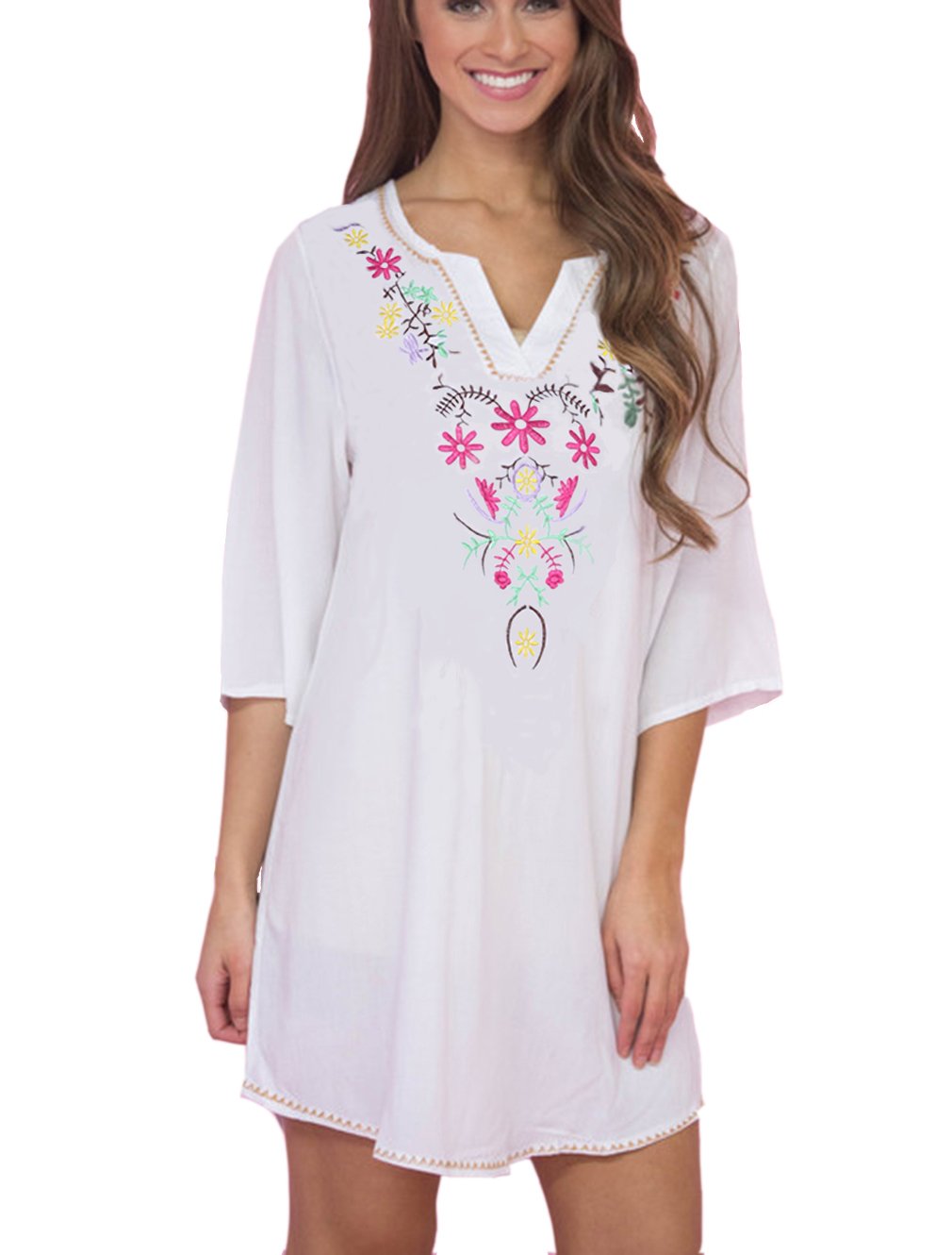 sachin and babi light blue dress Mila Mae Embroidered Sleeveless Cotton Dress main image 0