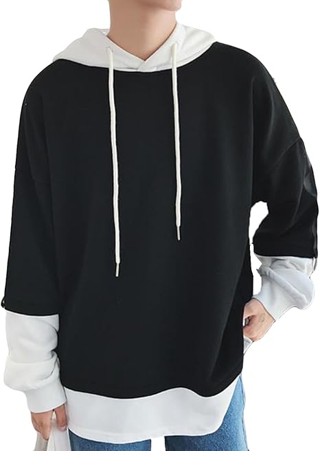 Amazon Alhyla メンズ フードパーカ メンズ パーカー スウェット 韓国風 ファッション おしゃれ かっこいい アウター Tシャツ 春 夏 秋 上着 ゆったり アウター コート ジャケット 通販