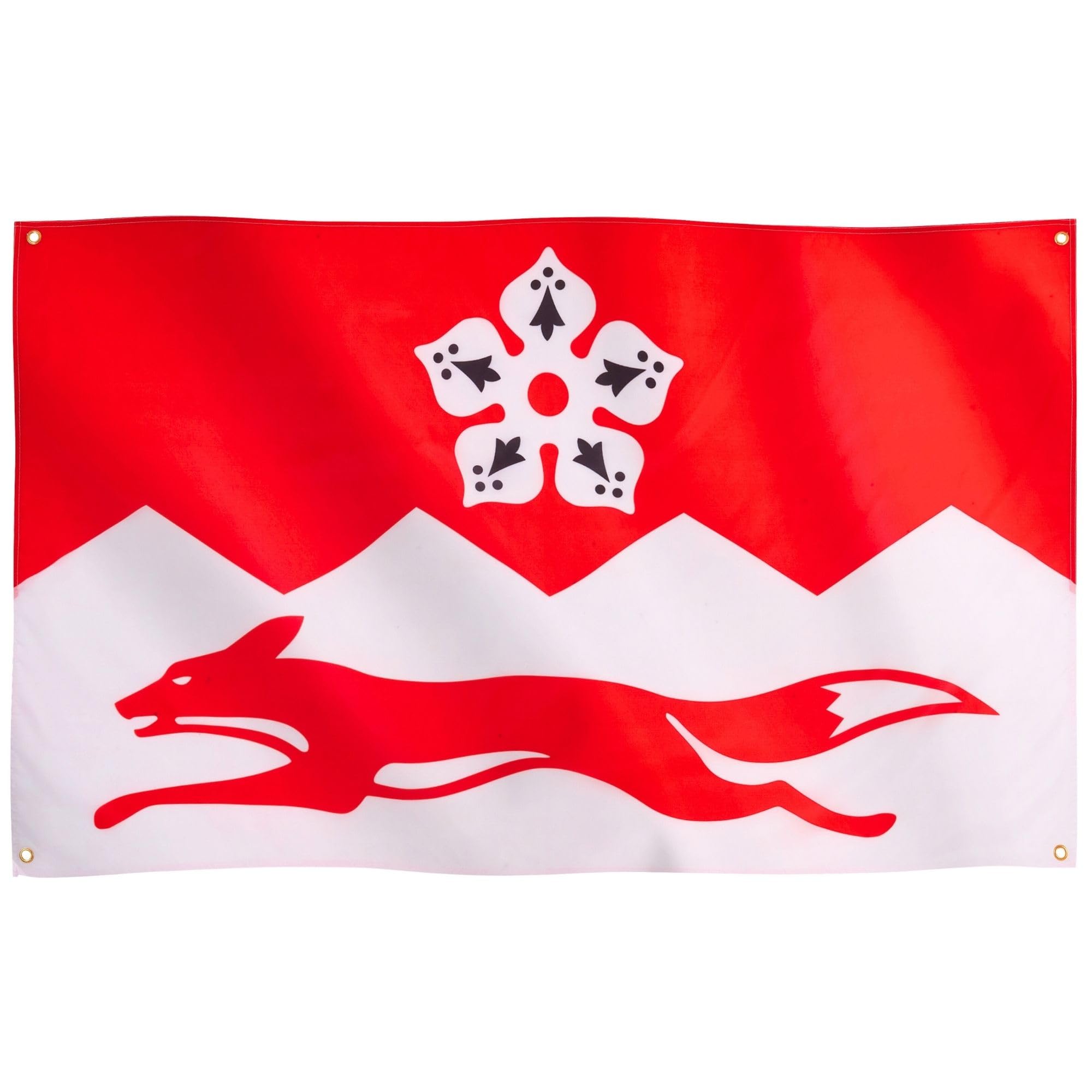 Runesol Leicestershire Flag, 91x152cm, 3ft x 5ft, 4 Grommets, Eyelet In Every Corner, Leicester, British Regional Flag, Premium Flags, Inside, Outside, Banner, Vivid Colours — image 1