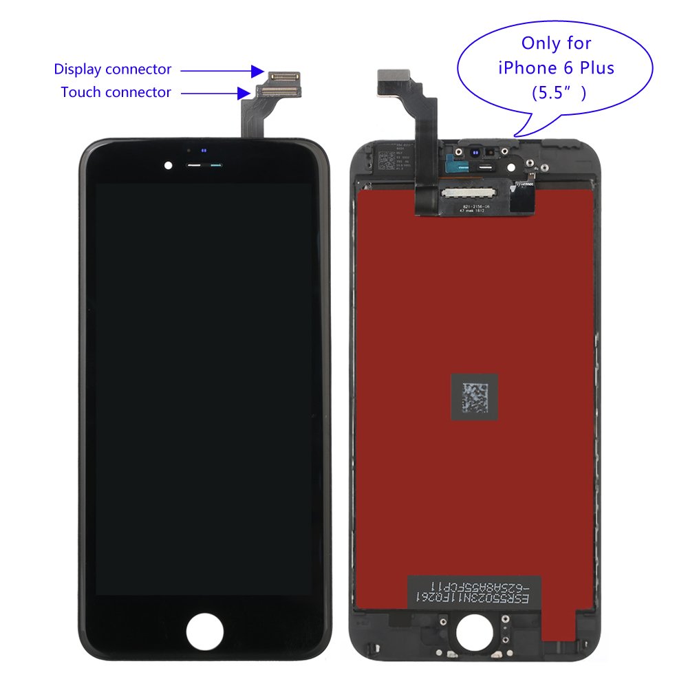 IPhone 6 Plus Screen Replacement Black,Goldwangwang 5.5inch LCD Touch