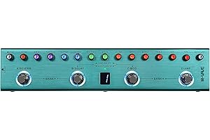 M-VAVE TANK-G Multi-effects Guitar Pedal, 36 Presets, Rechargeable Battery, Delay, Reverb, Modulation, Preamp, Darkgreen