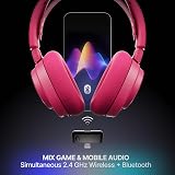 SteelSeries Arctis Nova 7 Wireless Gen 2 Gaming Headset 2.4GHz Bluetooth Magenta view 4