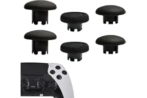 6 in 1 Interchangeable Thumbsticks for PS5 Edge Dualsense Controller,Thumbsticks Analog Joysticks Kits,Replacement Joysticks 