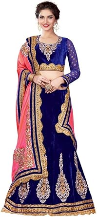 Velvet lehenga amazon Clearance