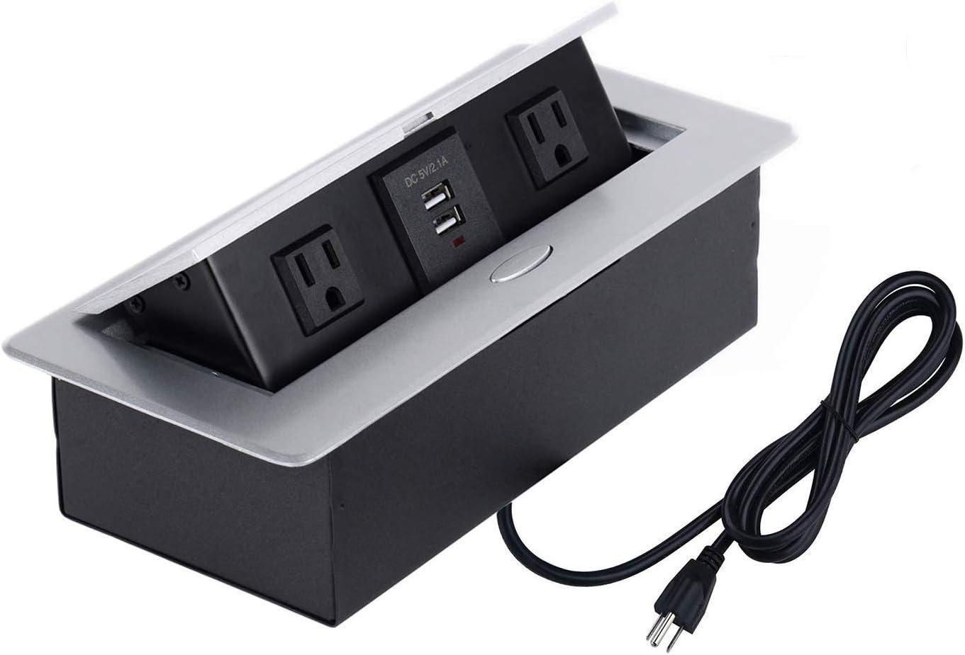 Damped Multimedia connection box Desktop pop up Socket with Power