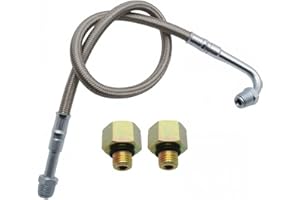 YEELUZAN Turbo Oil Feed Line & Connector Kit 3913824 for 1989-1998 Dodge Ram 5.9L 12V Cummins Diesel Engine - Direct Fit Replacement Turbocharger Oil Line Assembly