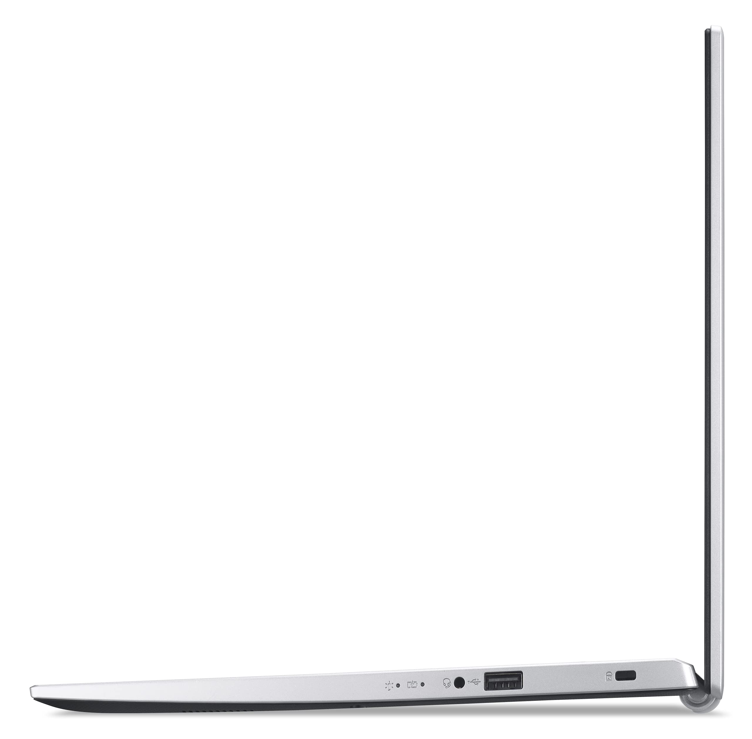 Acer Aspire 3 (A315-58-3870) Laptop, 15.6 Inch FHD Display, Intel Core i3-1115G4, 16 GB RAM, 512 GB SSD, Intel UHD Graphics, Windows 11, QWERTZ Keyboard, Silver