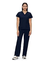 floralhue Scrubs for Women, V-Neck Scrubs Top