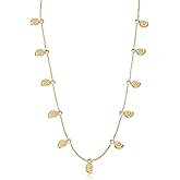 Ettika Gold Necklace, Chain Necklace for Women. Nautilus Shell Charm Necklace, 18k Gold Plated Pendant Necklace. Jewelry