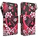 HTC ONE A9 Case, Magnetic Leather Flip Wallet Pouch For HTC ONE A9, Slim Folio Case with Kickstand, 2 Credit Card Slot Wallet Pouch (Hot Pink Sensation)